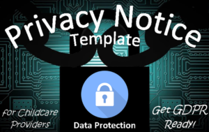 Privacy Notice template GDPR