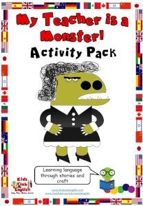 My Teacher is a Monster Activity Pack