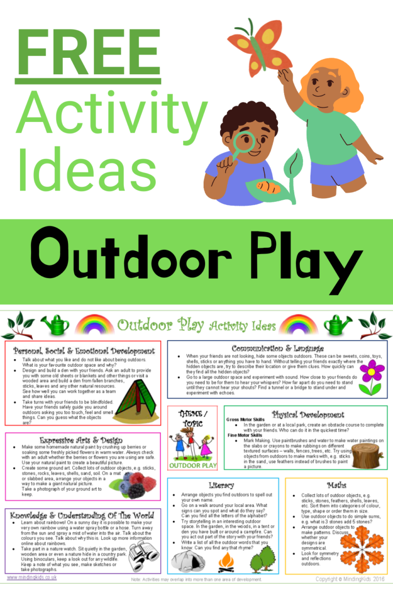 FREE Outdoor Learning Inspiration! - MindingKids