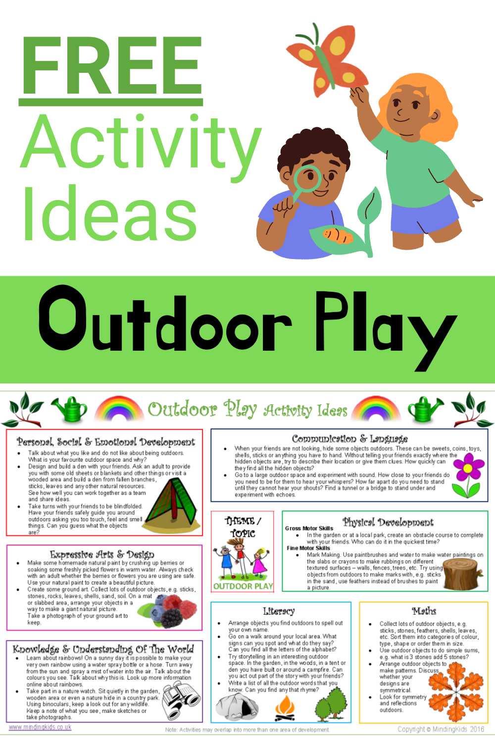 Outdoor Play Activity Ideas