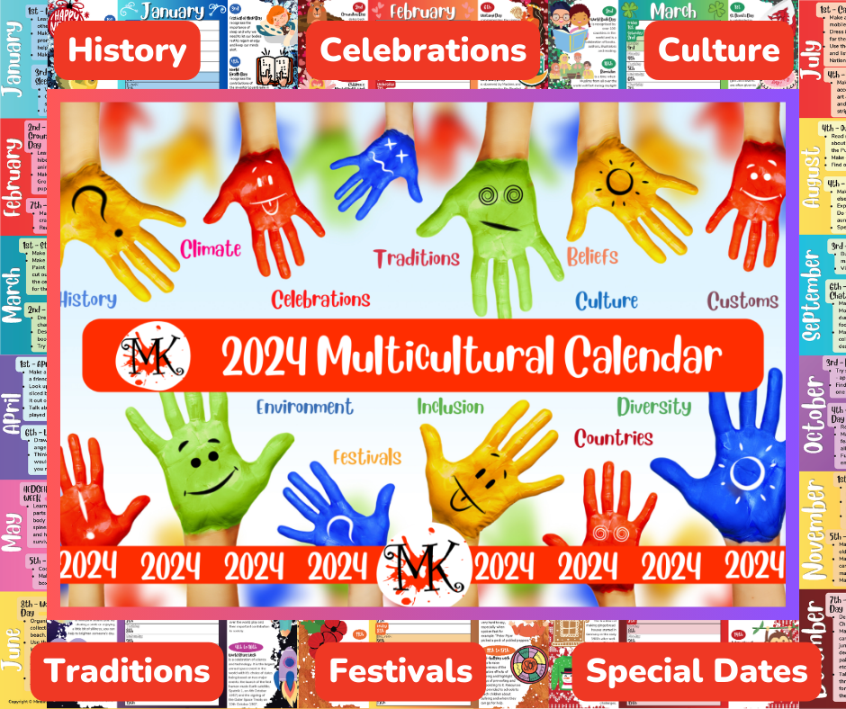 Cultural Diversity Calendar 2024 - Dede Monica