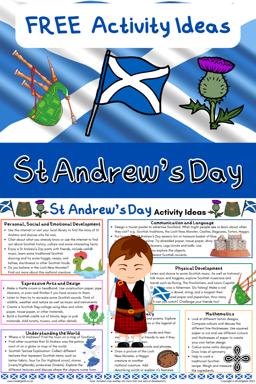St Andrew's Day Activity Ideas -PINTEREST