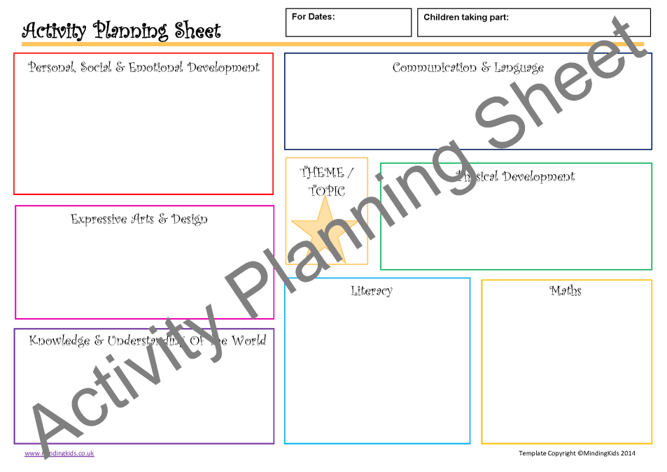 Activity Planning Pack - MindingKids