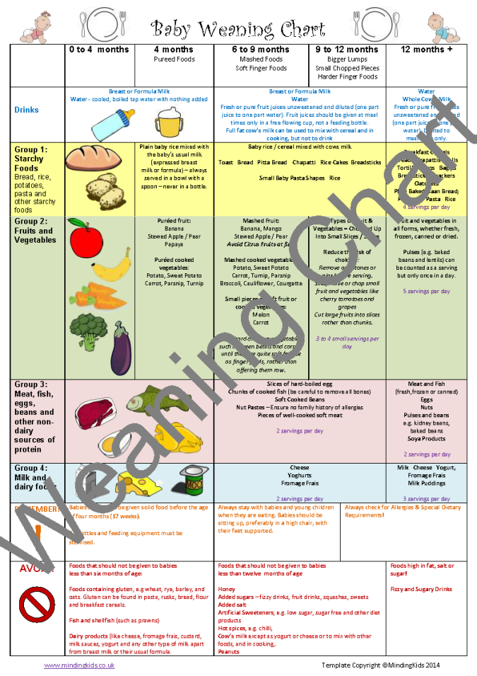 Nhs best sale weaning leaflet