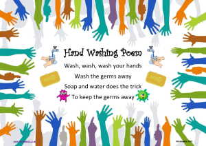 Hand washing poem