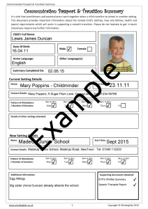 Communication Passport & Transition Summary_EXAMPLE_Page_1