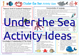 Under the Sea Activity Ideas