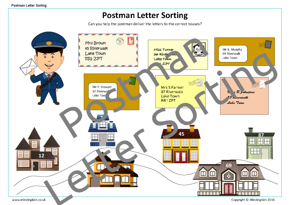 A postman letters