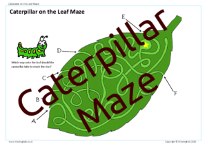 Caterpillar on the Leaf Maze
