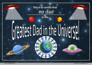 Father's Day Certificate
