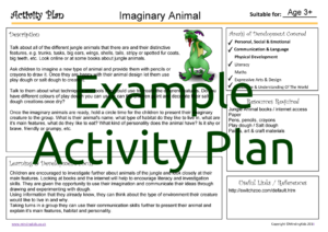 Activity Plan - Imaginary Animal