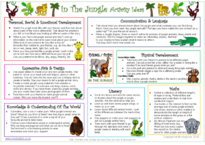 In The Jungle Activity Ideas