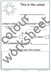 Colour Worksheet