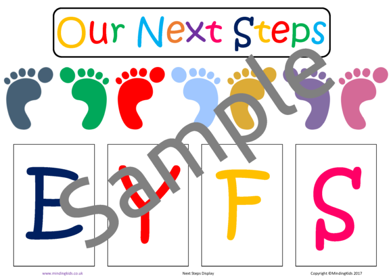 Eyfs Next Steps Display Mindingkids