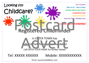 Postcard Advert