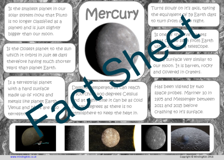 Outer Space Activity Pack MindingKids   Mercury Facts 768x549 