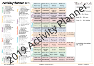 2019 Activity Planner