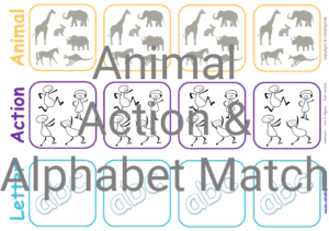 Animal Action & Alphabet Cards