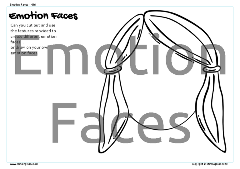 faceless head emotions activity