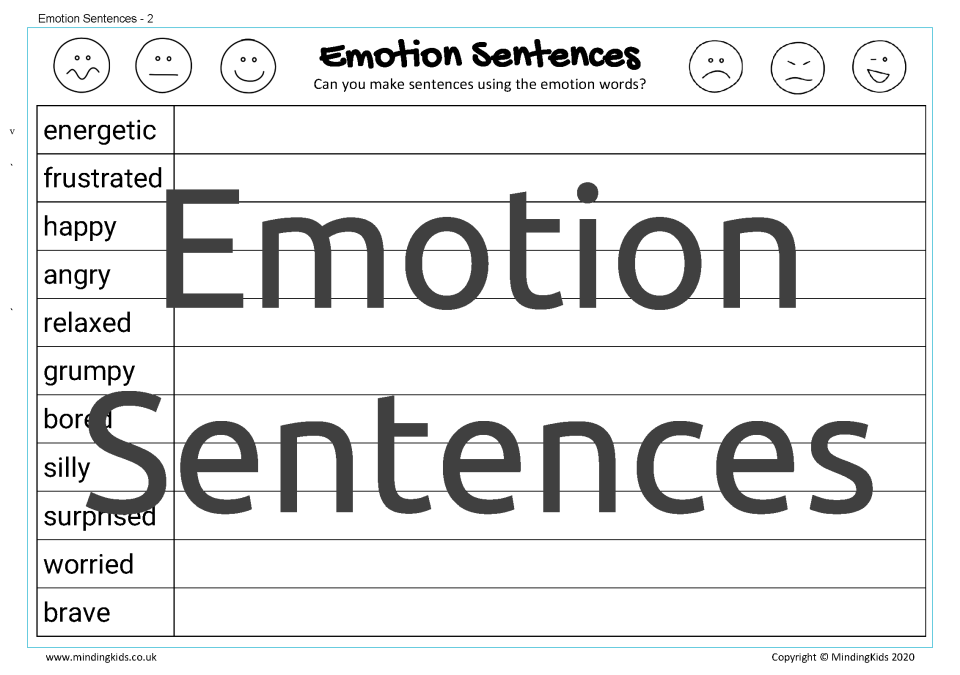 Emotions Sentences 2 MindingKids