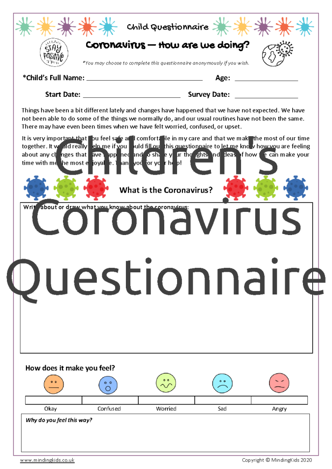 Child Coronavirus Questionnaire