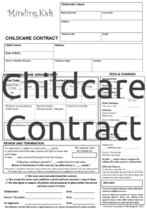 Childminding Contracts Pack - Mindingkids