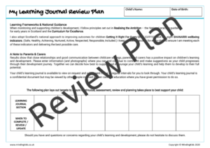 Learning Journal Review Plan