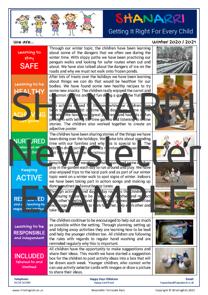 SHANARRI Newsletter