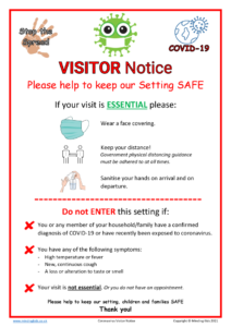 Coronavirus Visitor Notice