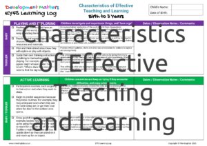 Characteristics of Effective Teaching and Learning