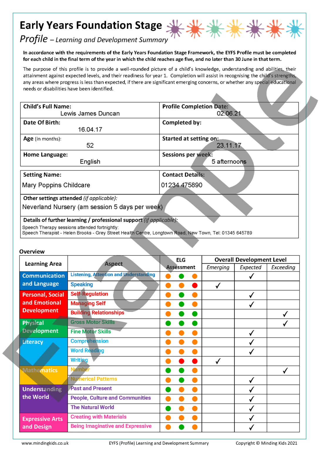 eyfs-2021-profile-example-page-1-mindingkids