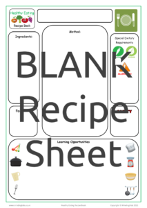 Recipe Sheet