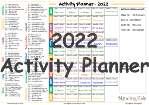 2022 Activity Planner