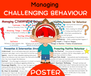Managing Challenging Behaviour POSTER