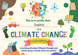 Climate Change Champion Certificate