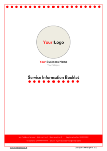 Service Information Booklet Cover