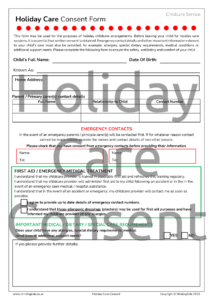 Holiday Consent