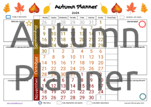 Autumn Planner 2024