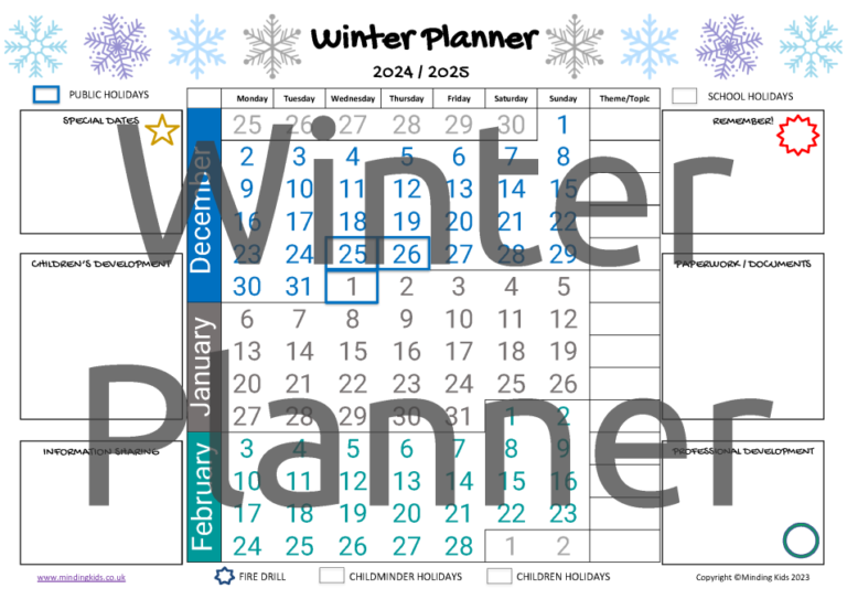 Winter Planner 2024_2025 MindingKids