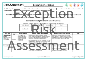 Exception to Ratios Risk Assessment