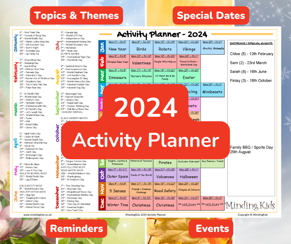 2024 Activity Planner