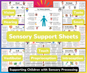 Sensory Support Sheets ADVERT