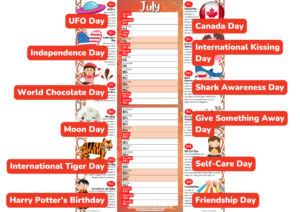 Multicultural Calendar Special Dates